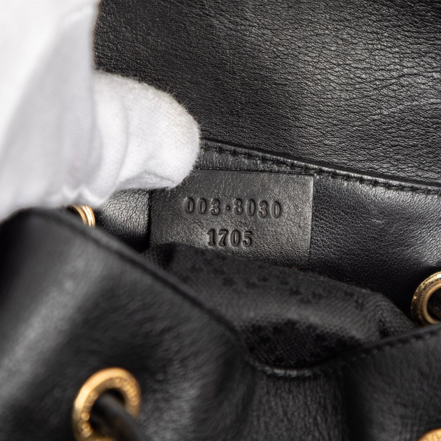 Gucci Leather Bamboo Backpack