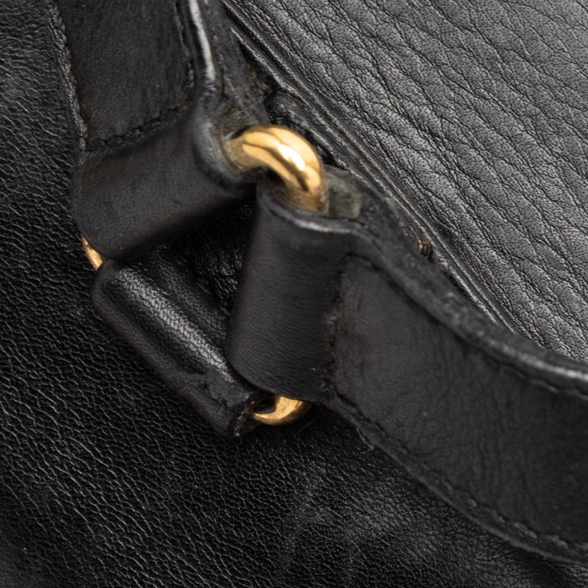 Gucci Leather Bamboo Backpack