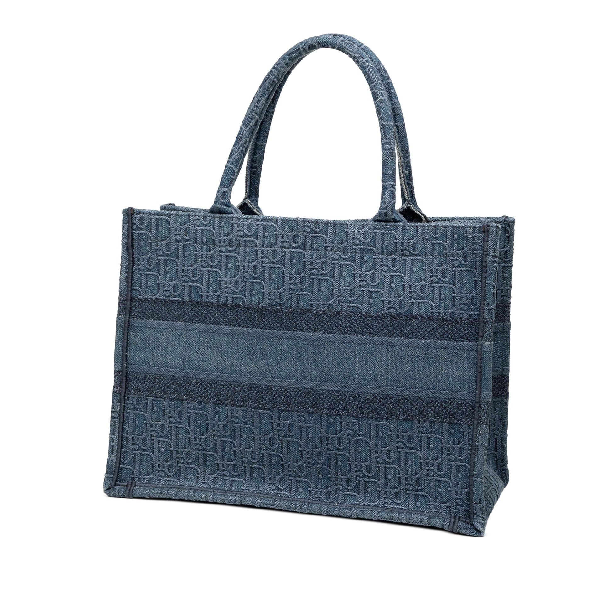 Dior Medium Oblique Denim Book Tote