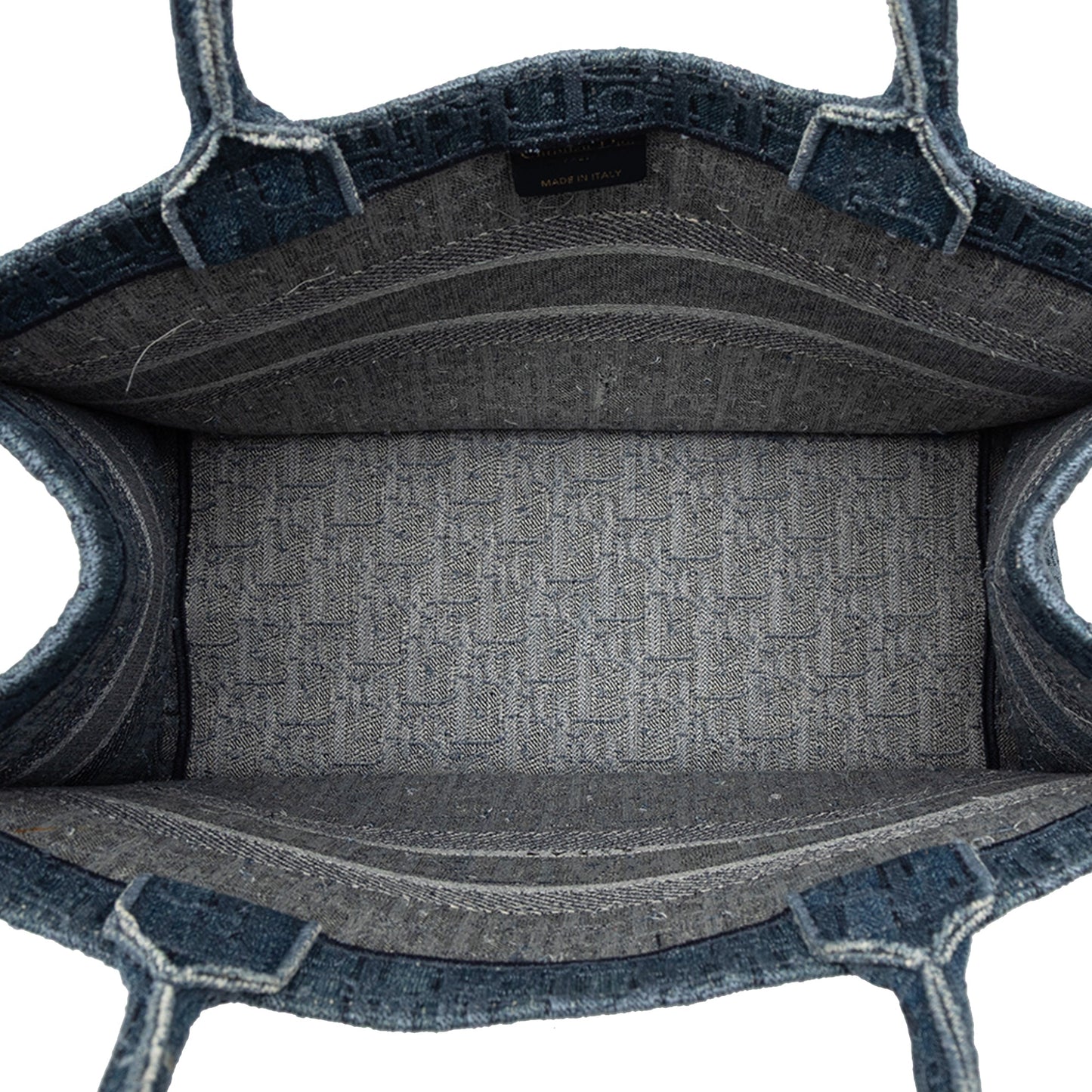 Dior Medium Oblique Denim Book Tote