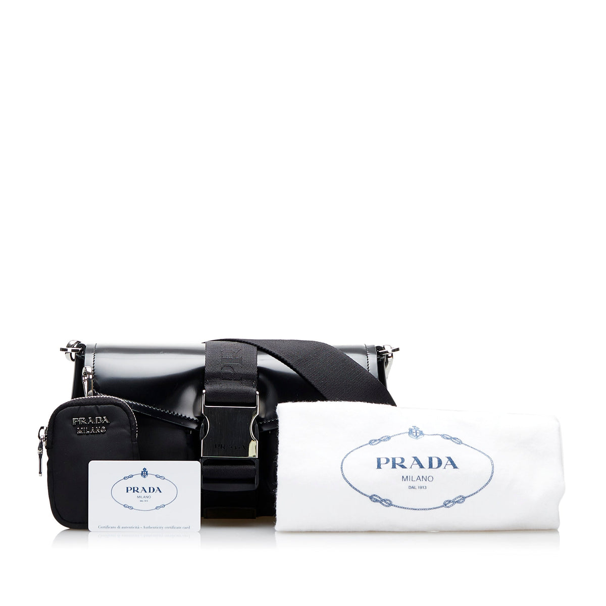 Prada Re-Nylon & Spazzolato Pocket Crossbody
