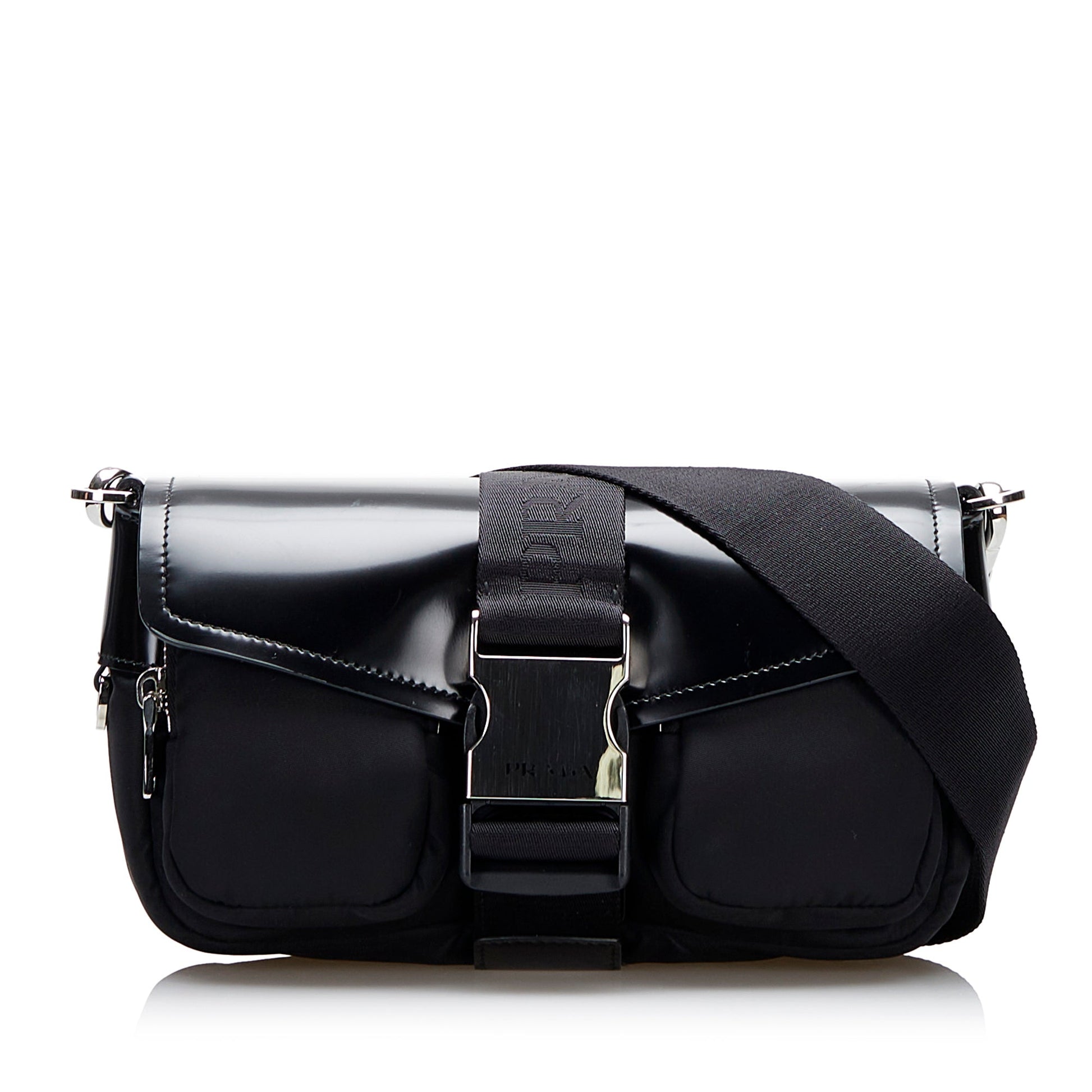 Prada Re-Nylon & Spazzolato Pocket Crossbody