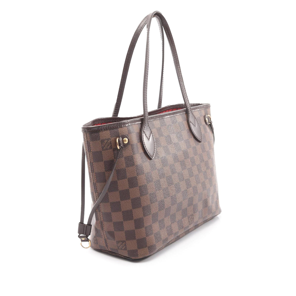 Louis Vuitton Damier Ebene Neverfull PM — Brown