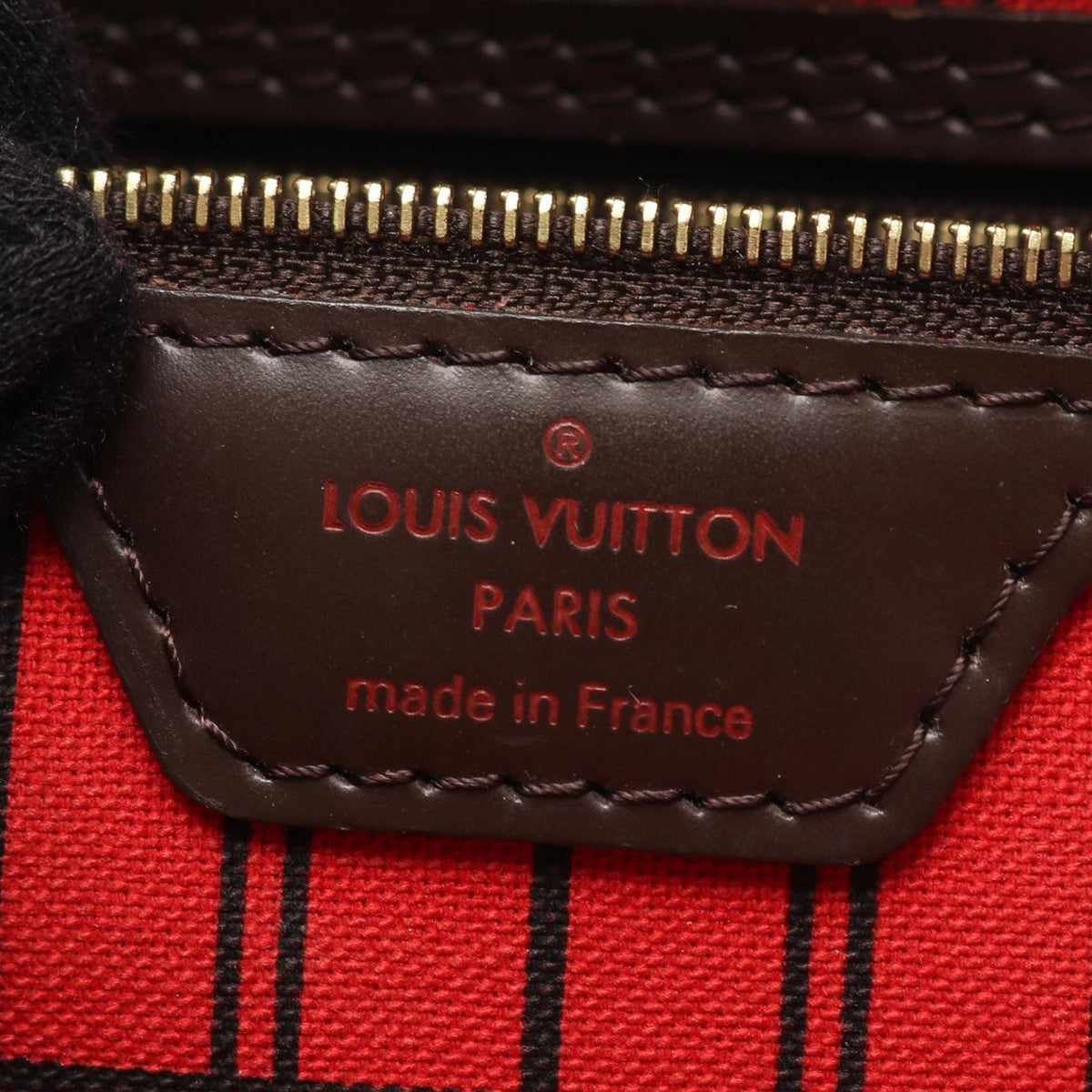 Louis Vuitton Damier Ebene Neverfull PM — Brown