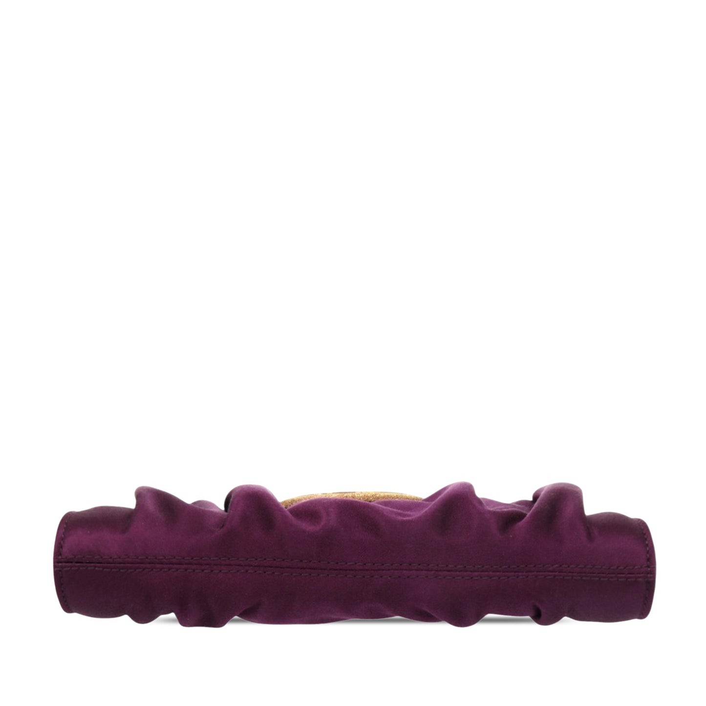 Ferragamo Satin Gancini Clutch with Chain
