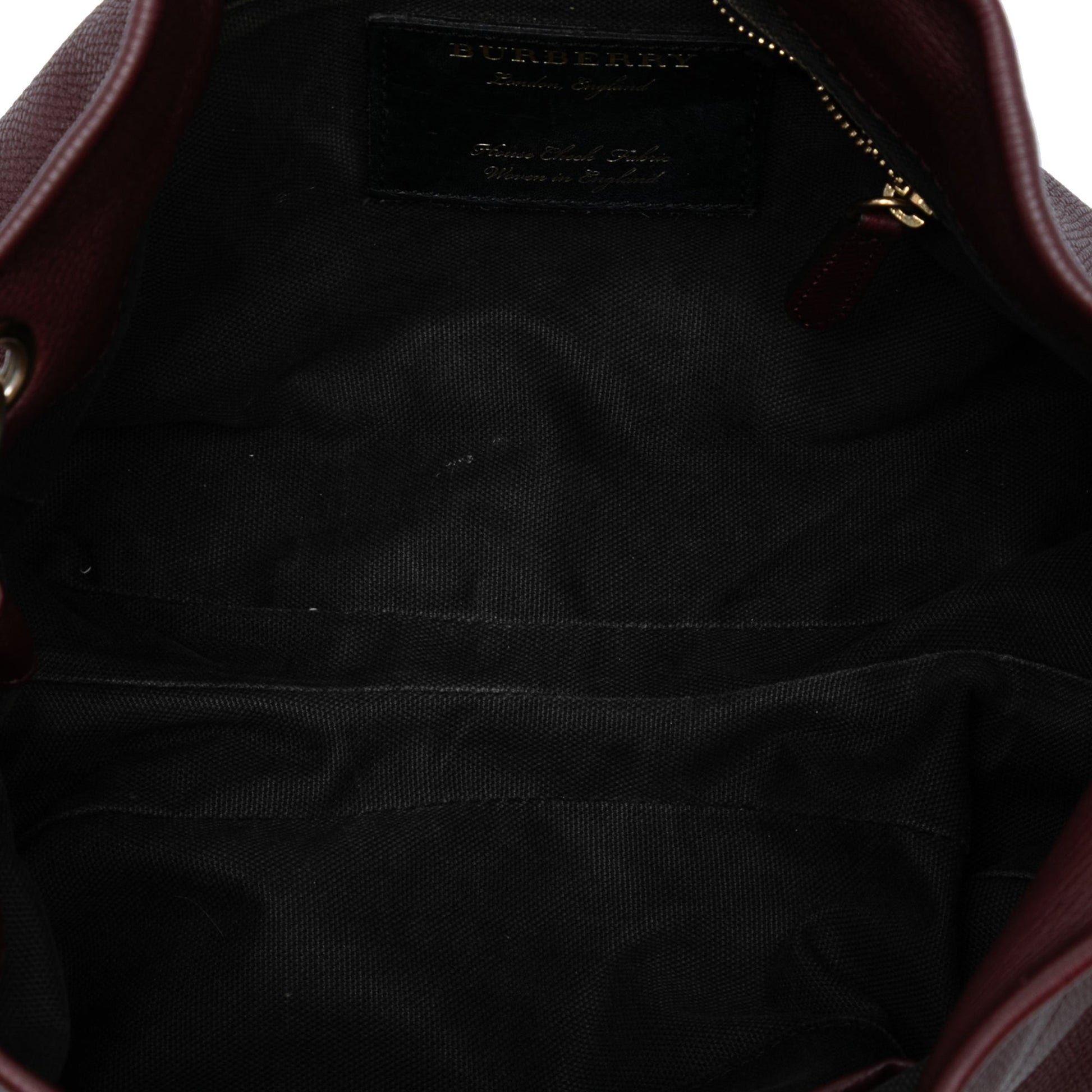 Burberry Small Grainy Calfskin and House Check Canvas Bingley Crossbody