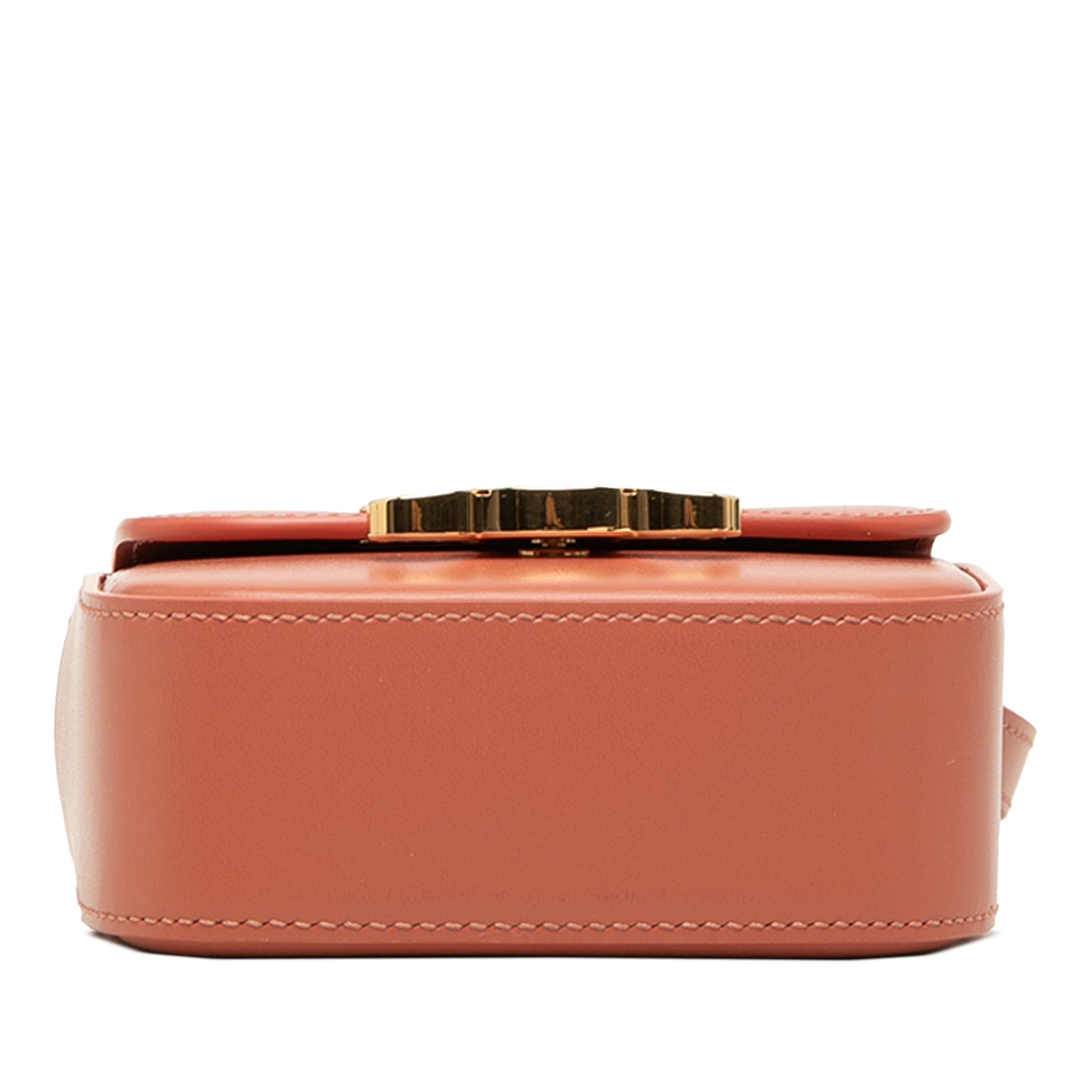 Celine Mini Shiny Calfskin Triomphe Crossbody