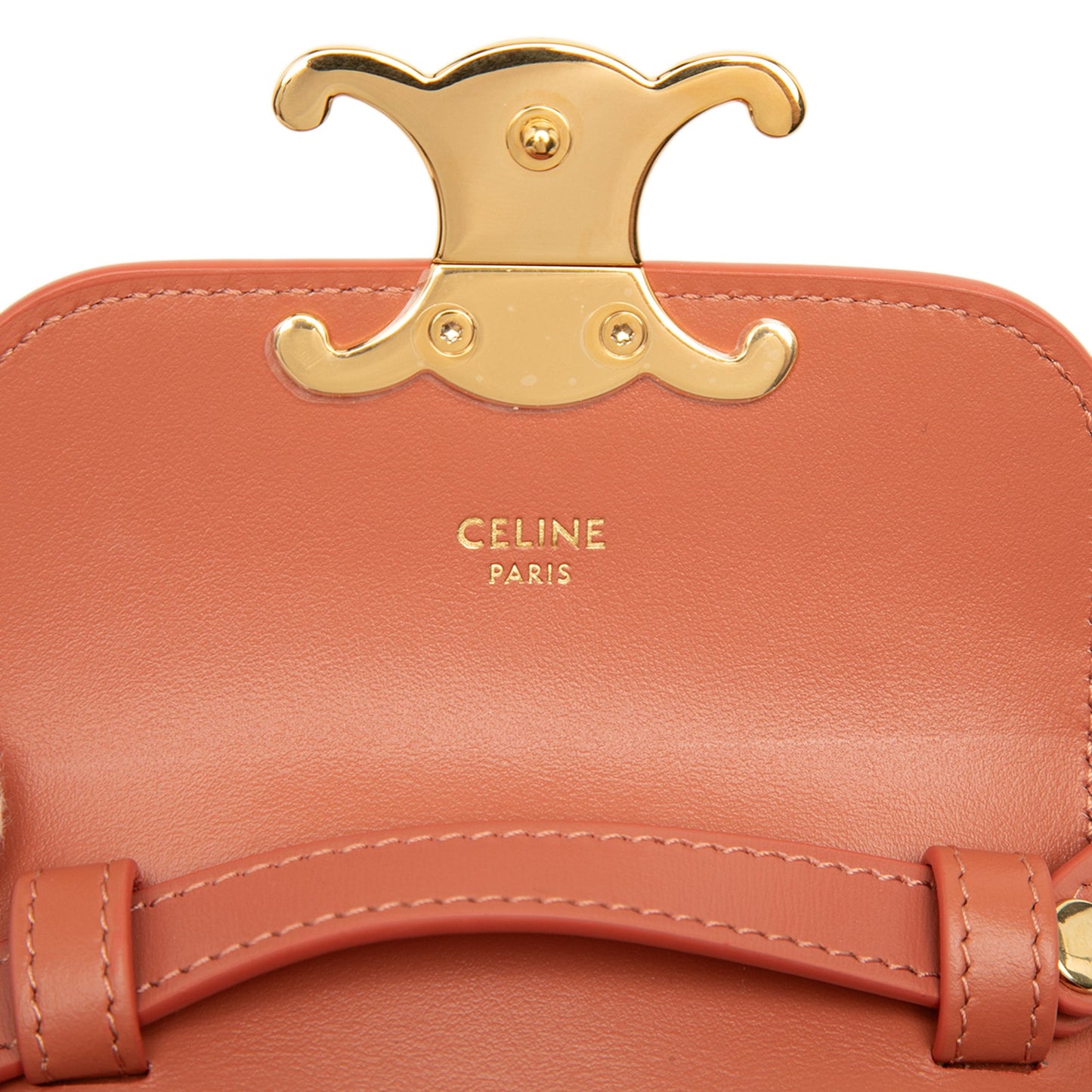 Celine Mini Shiny Calfskin Triomphe Crossbody