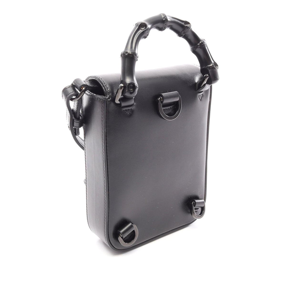 Gucci Mini Calfskin Bamboo Top Handle Bag