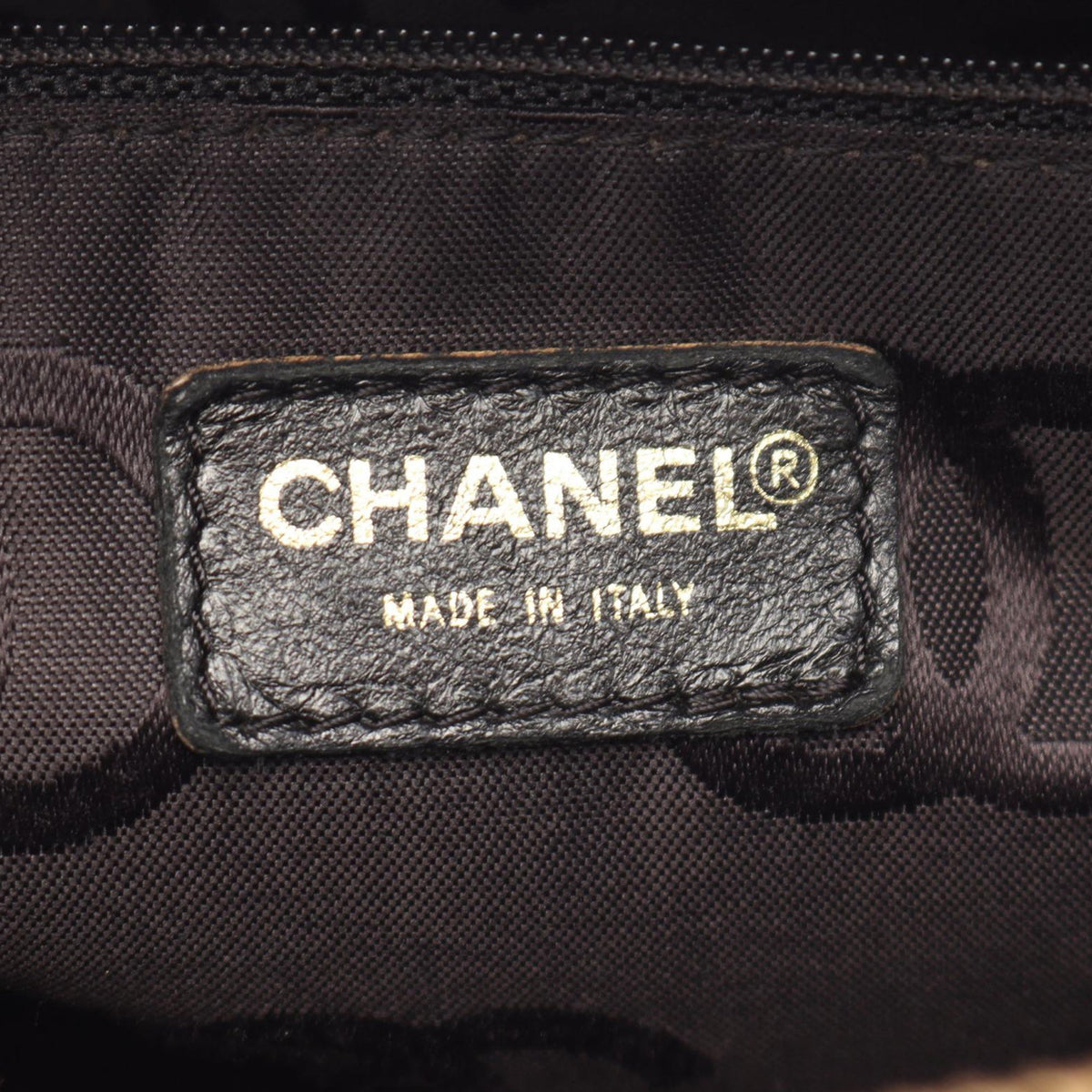 Chanel CC Lambskin Wild Stitch Handbag — Black