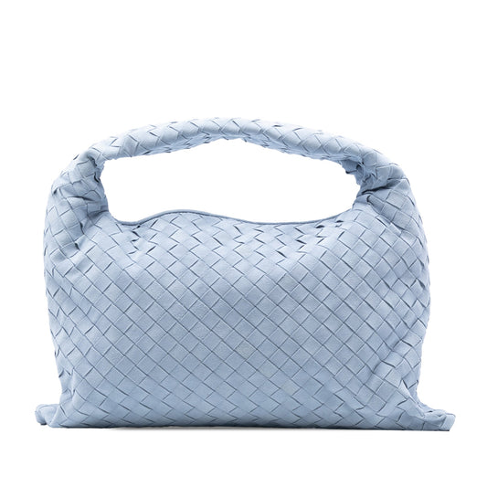 Bottega Veneta Small Suede Intrecciato Hop Hobo