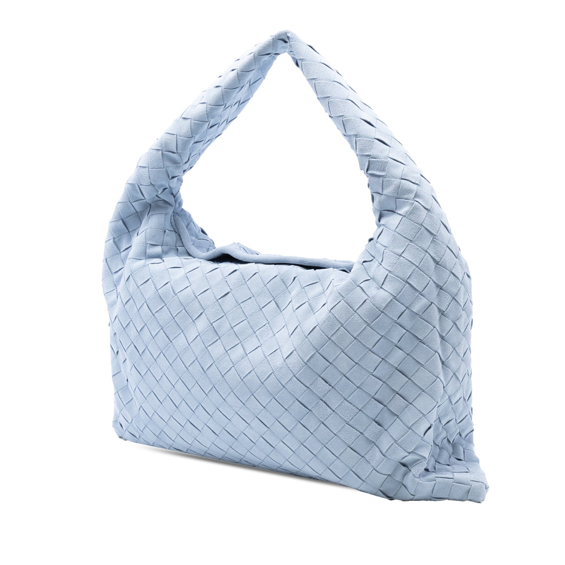 Bottega Veneta Small Suede Intrecciato Hop Hobo