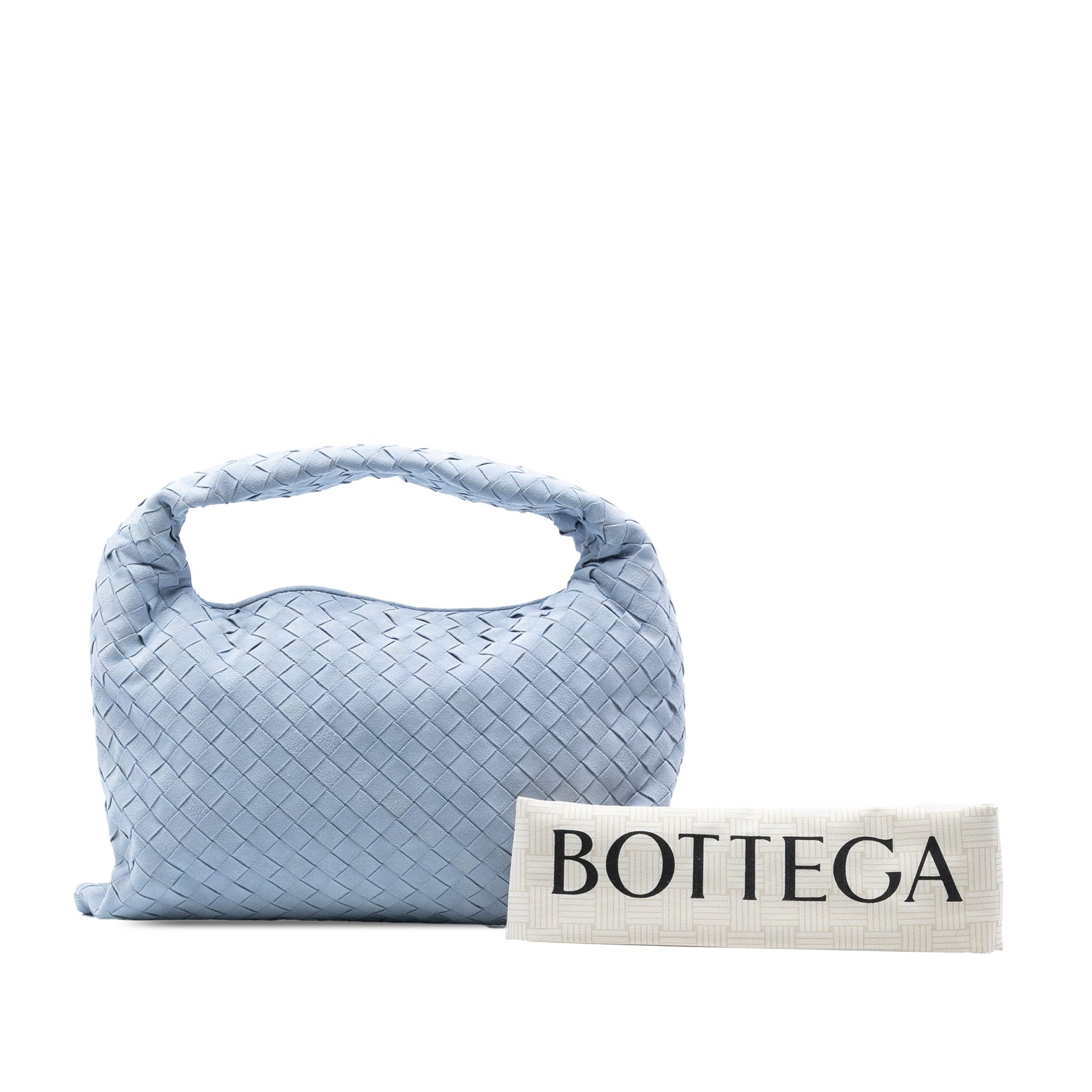 Bottega Veneta Small Suede Intrecciato Hop Hobo