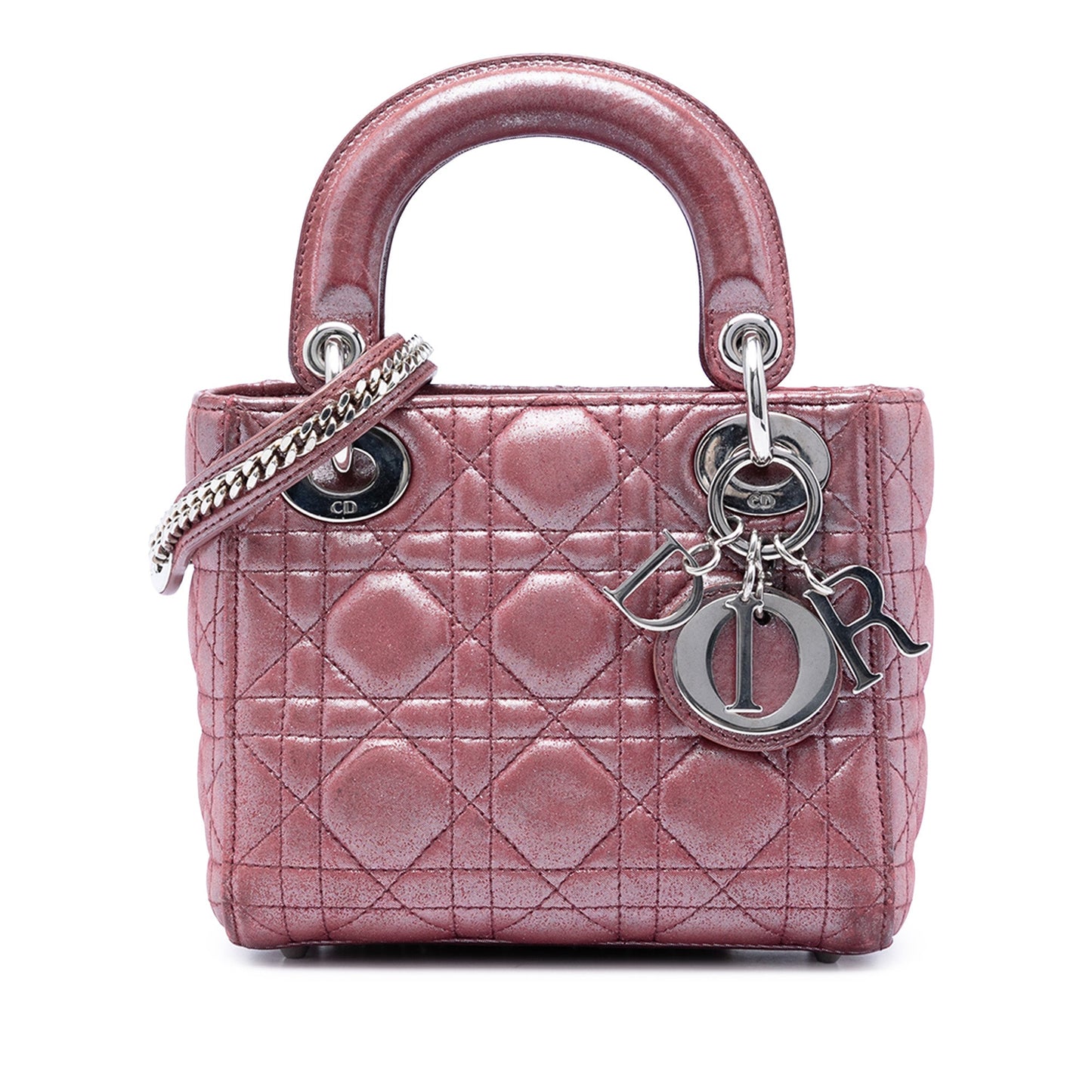 Dior Mini Iridescent Lambskin Cannage Lady Dior
