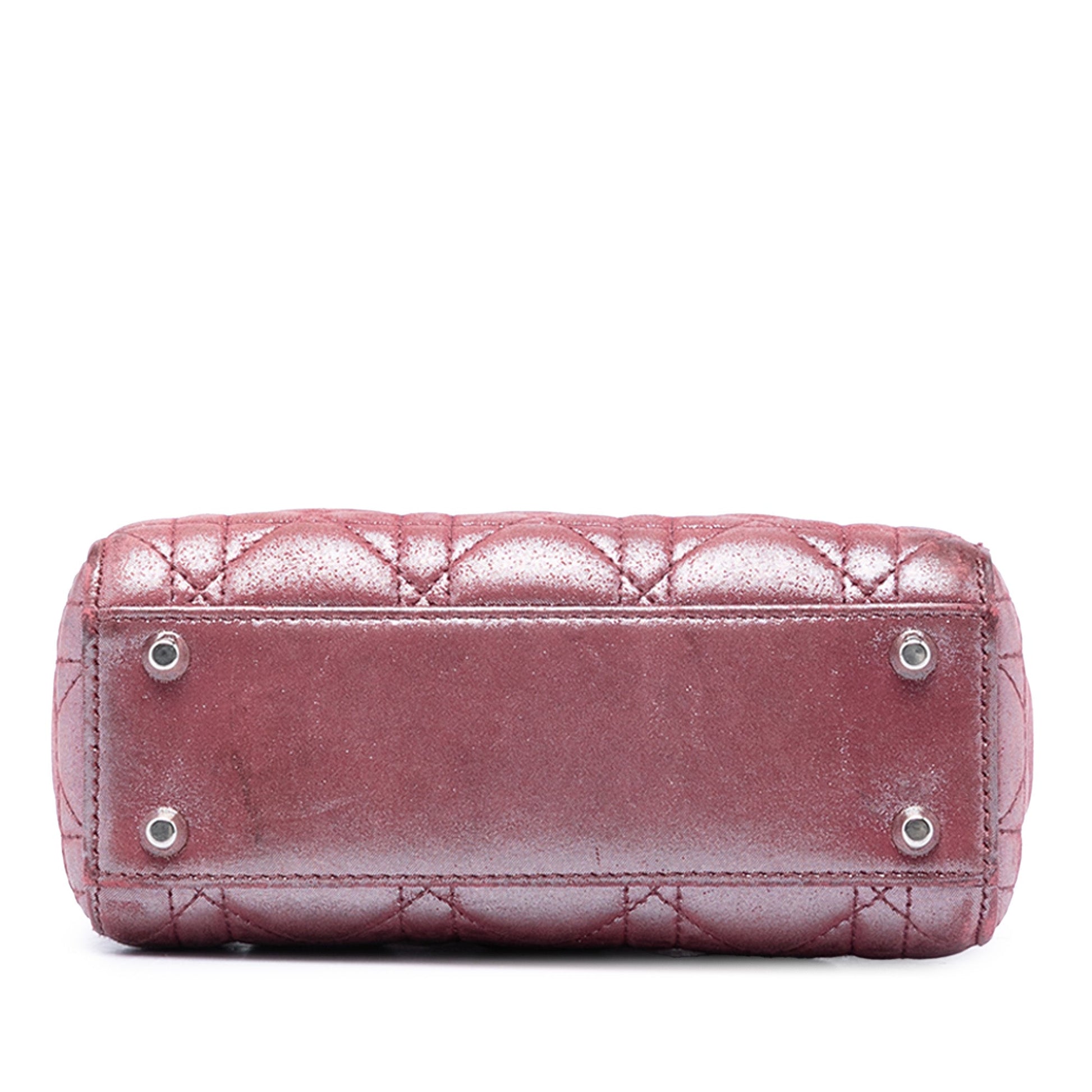 Dior Mini Iridescent Lambskin Cannage Lady Dior