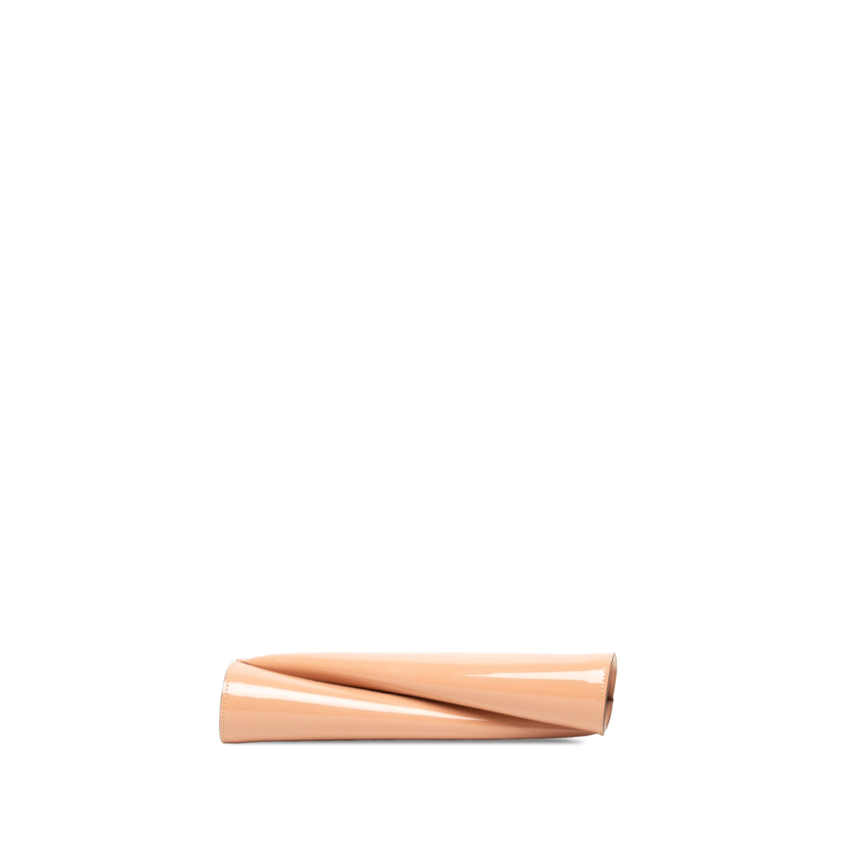 Christian Louboutin Patent Loubitwist Clutch on Chain — Brown