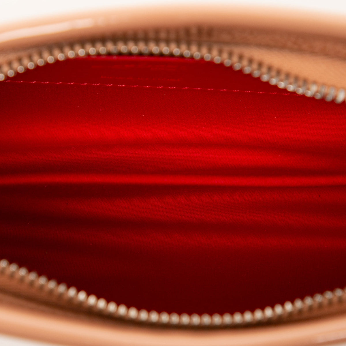 Christian Louboutin Patent Loubitwist Clutch on Chain — Brown