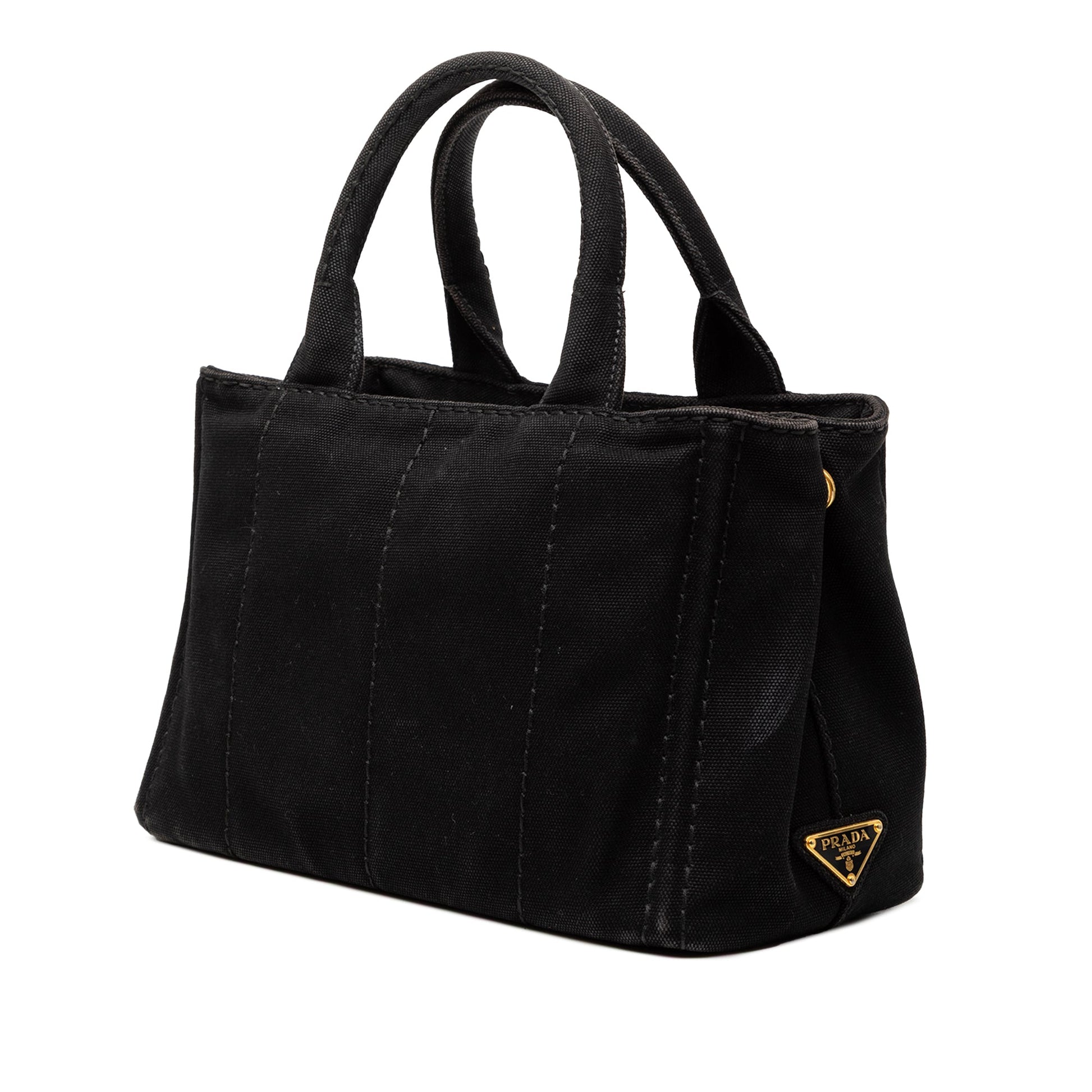 Prada Small Canvas Canapa Logo Satchel