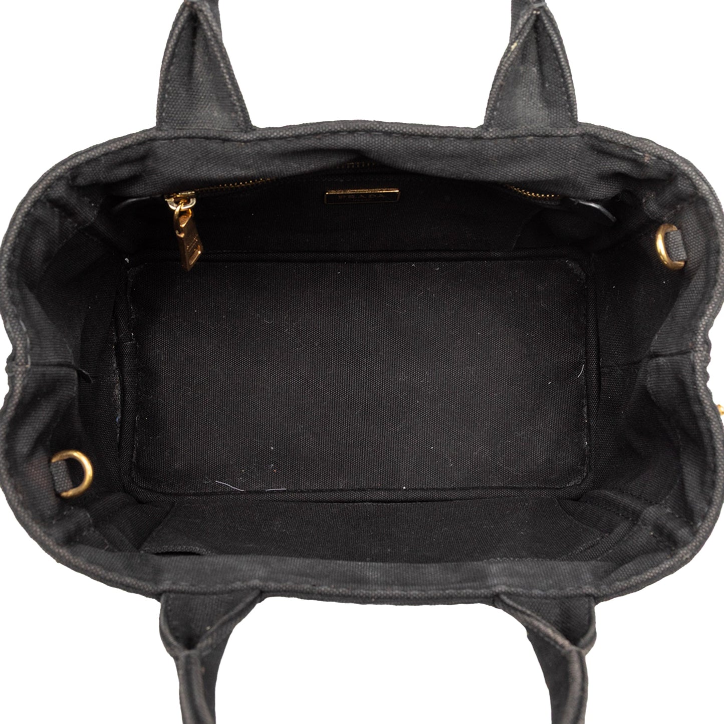 Prada Small Canvas Canapa Logo Satchel