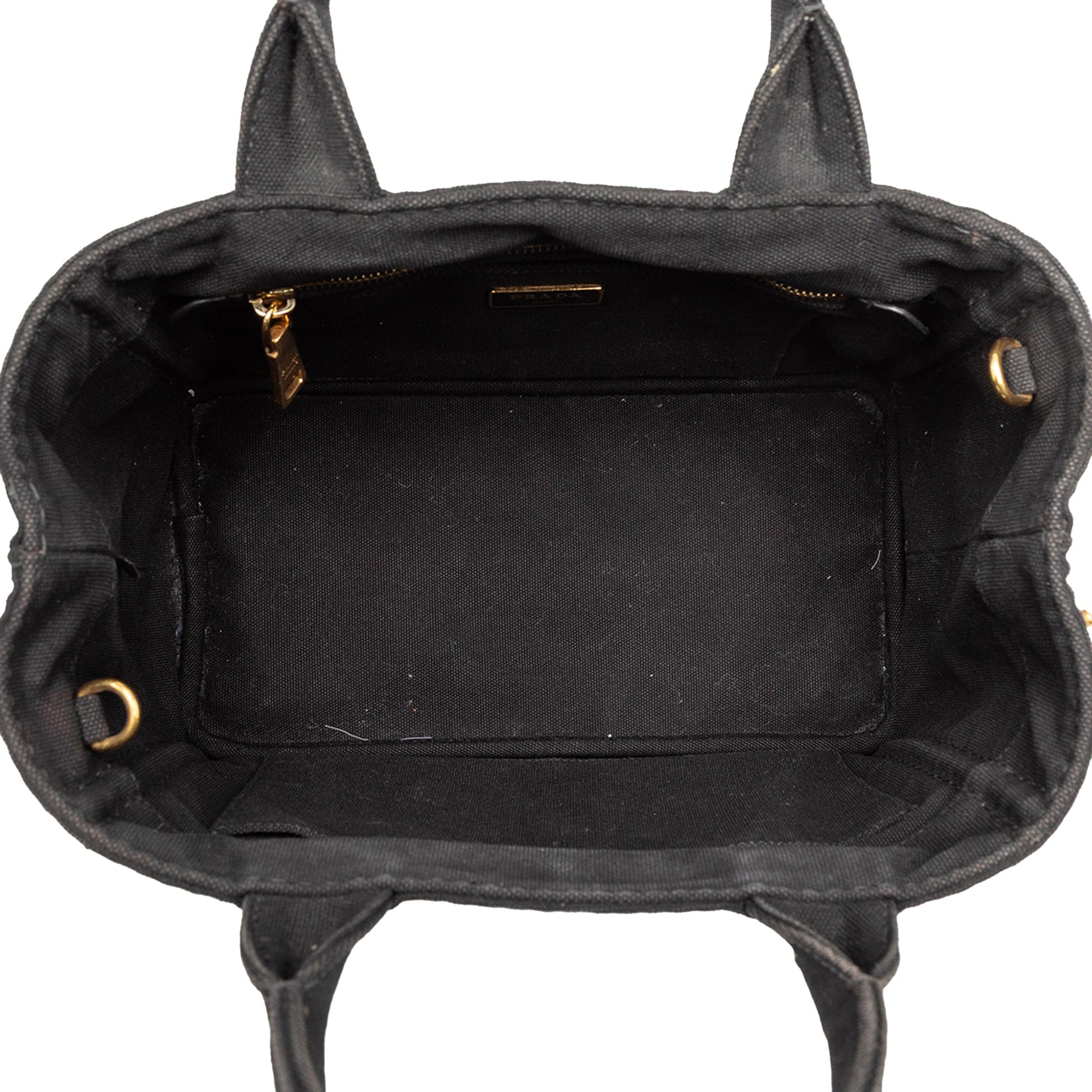 Prada Small Canvas Canapa Logo Satchel
