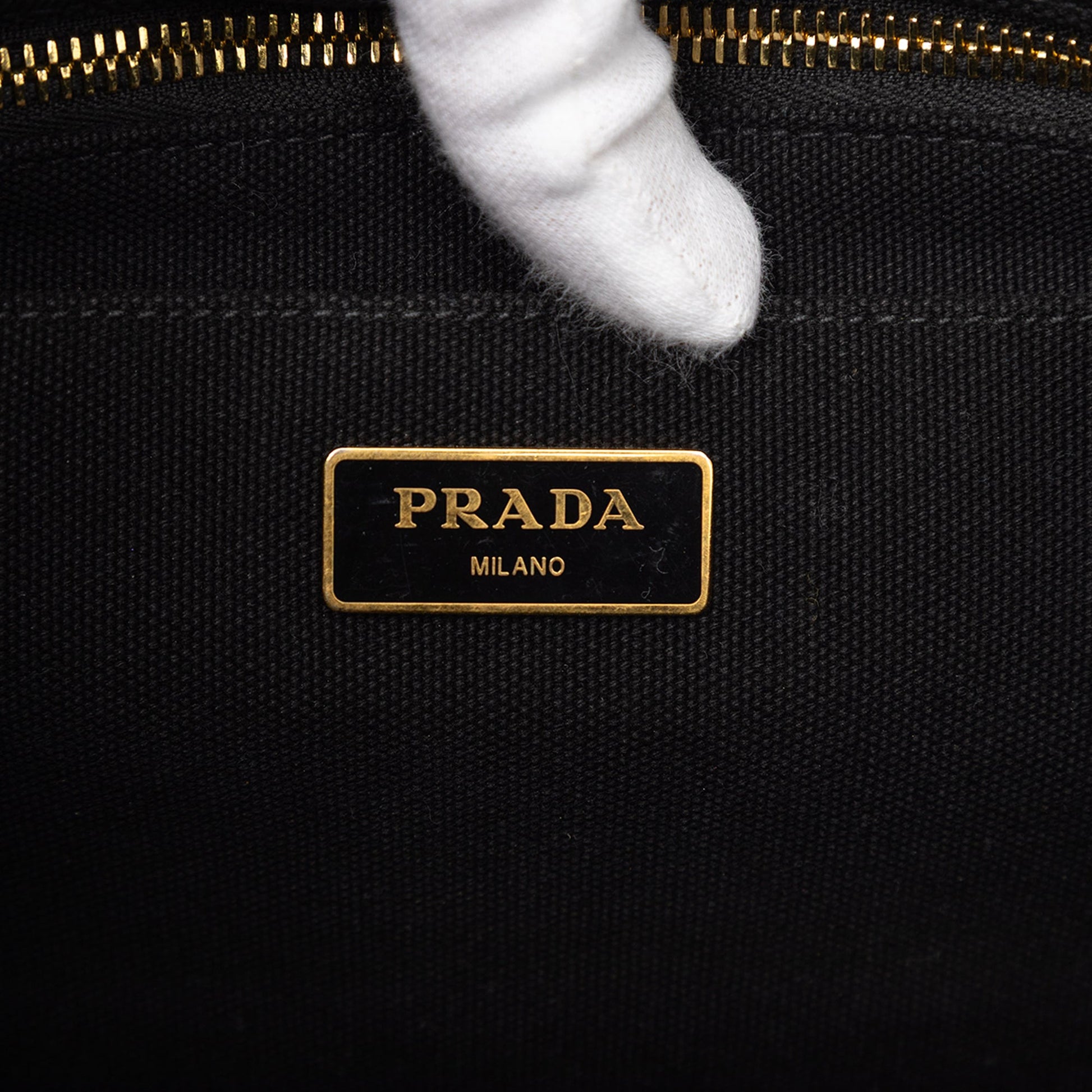 Prada Small Canvas Canapa Logo Satchel