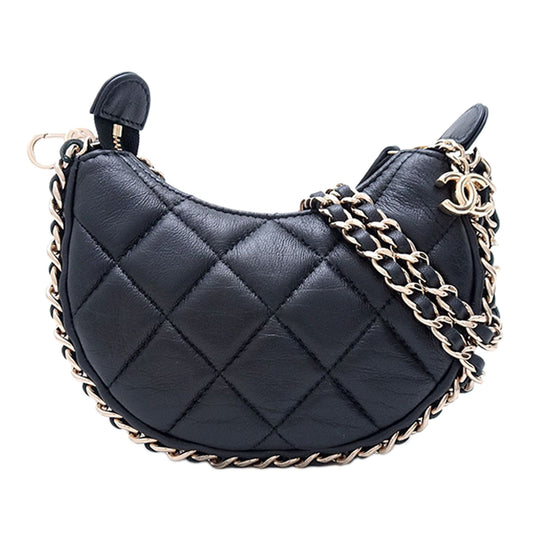 Chanel Mini Quilted Lambskin Chain Around Hook Hobo
