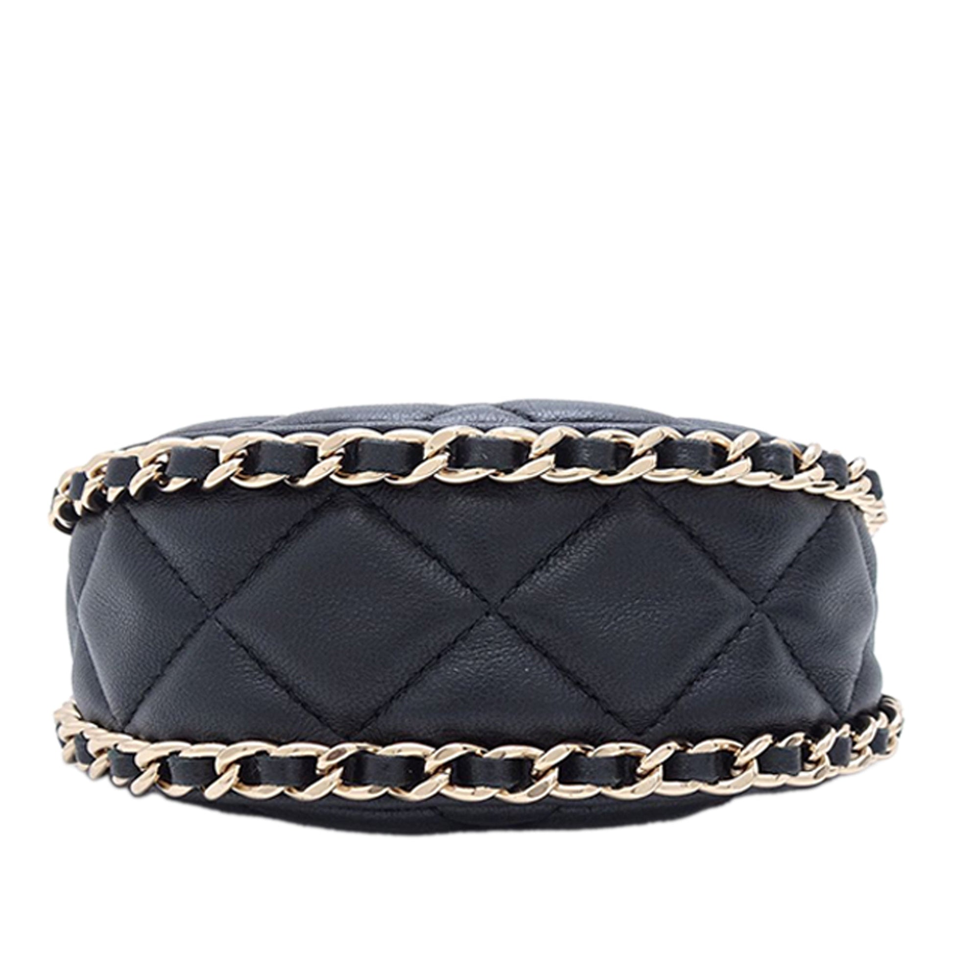 Chanel Mini Quilted Lambskin Chain Around Hook Hobo