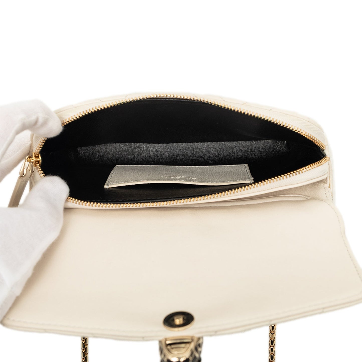 Bvlgari Quilted Calfskin Serpenti Forever Convertible Belt Bag