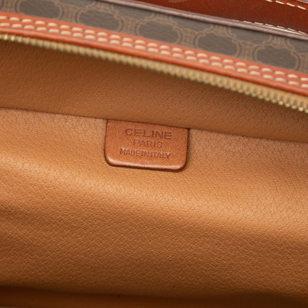 Celine Macadam Coated Canvas Vanity Bag