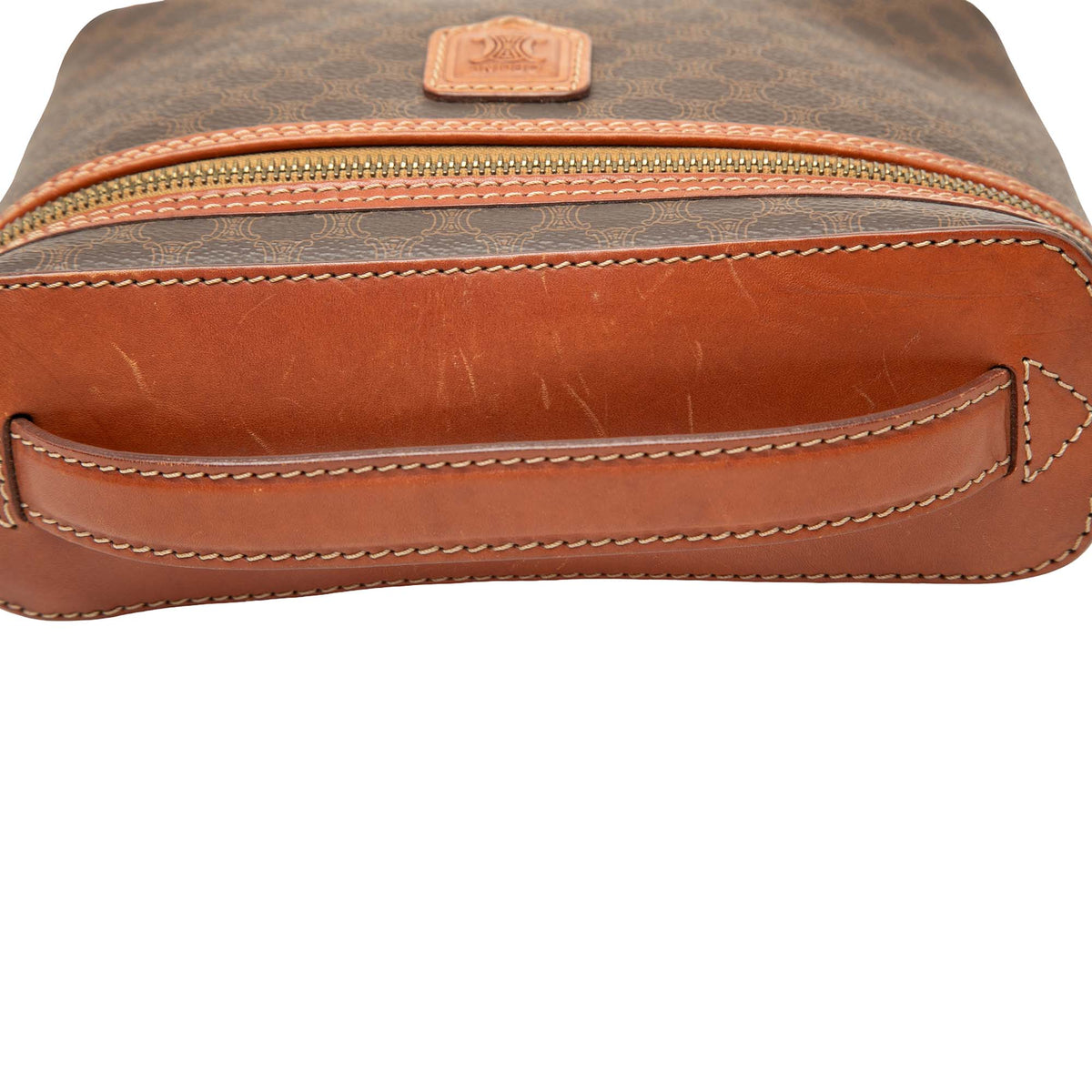 Celine Macadam Coated Canvas Vanity Bag