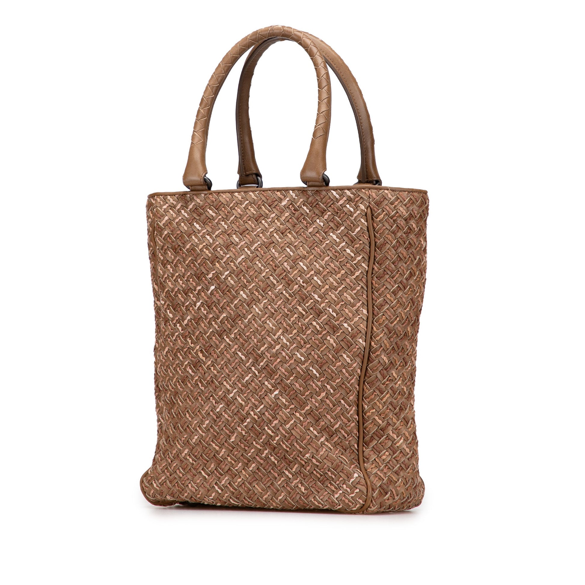 Bottega Veneta Calfskin Intrecciato Paglia Tote