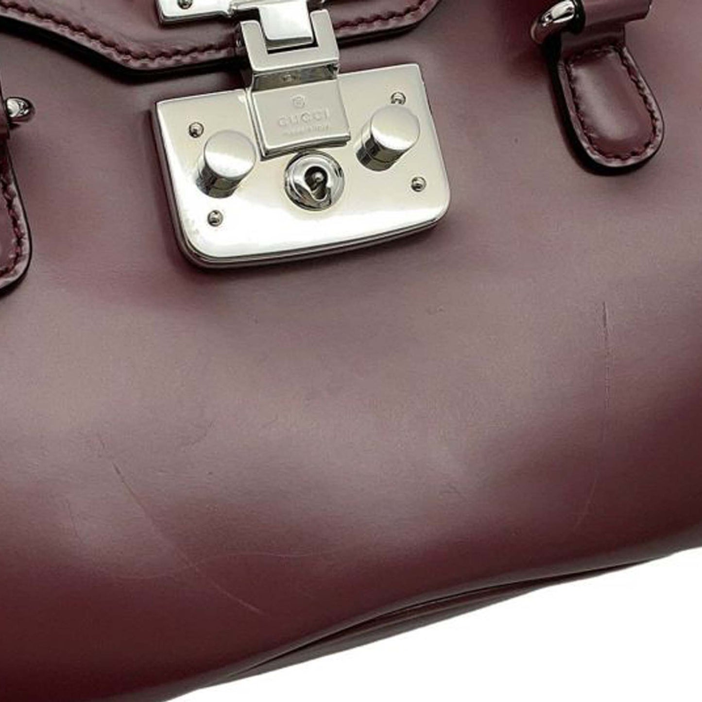Gucci Smooth Calfskin Lady Lock Handbag