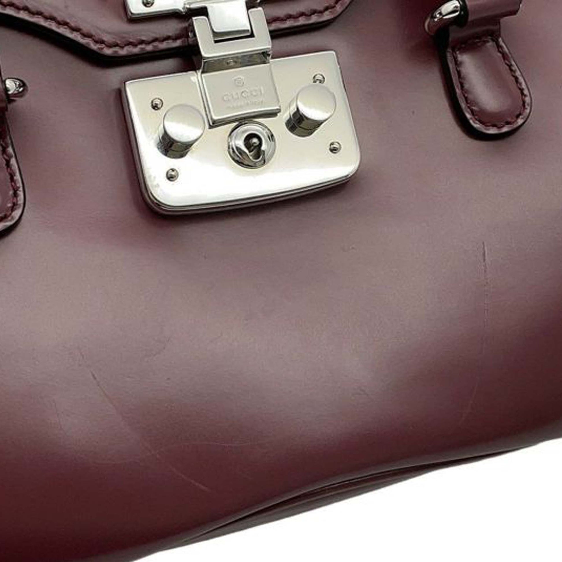 Gucci Smooth Calfskin Lady Lock Handbag