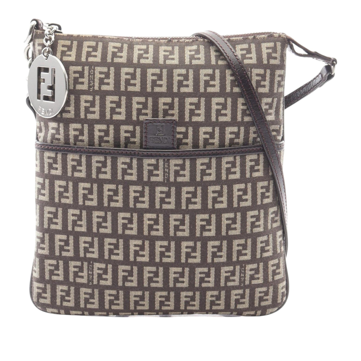 Fendi Zucchino Canvas Forever Crossbody