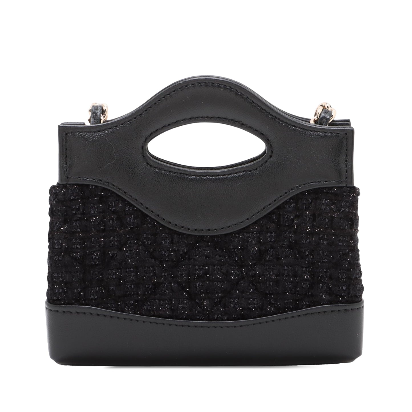 Chanel Nano Quilted Tweed Kelly Shopper Bag