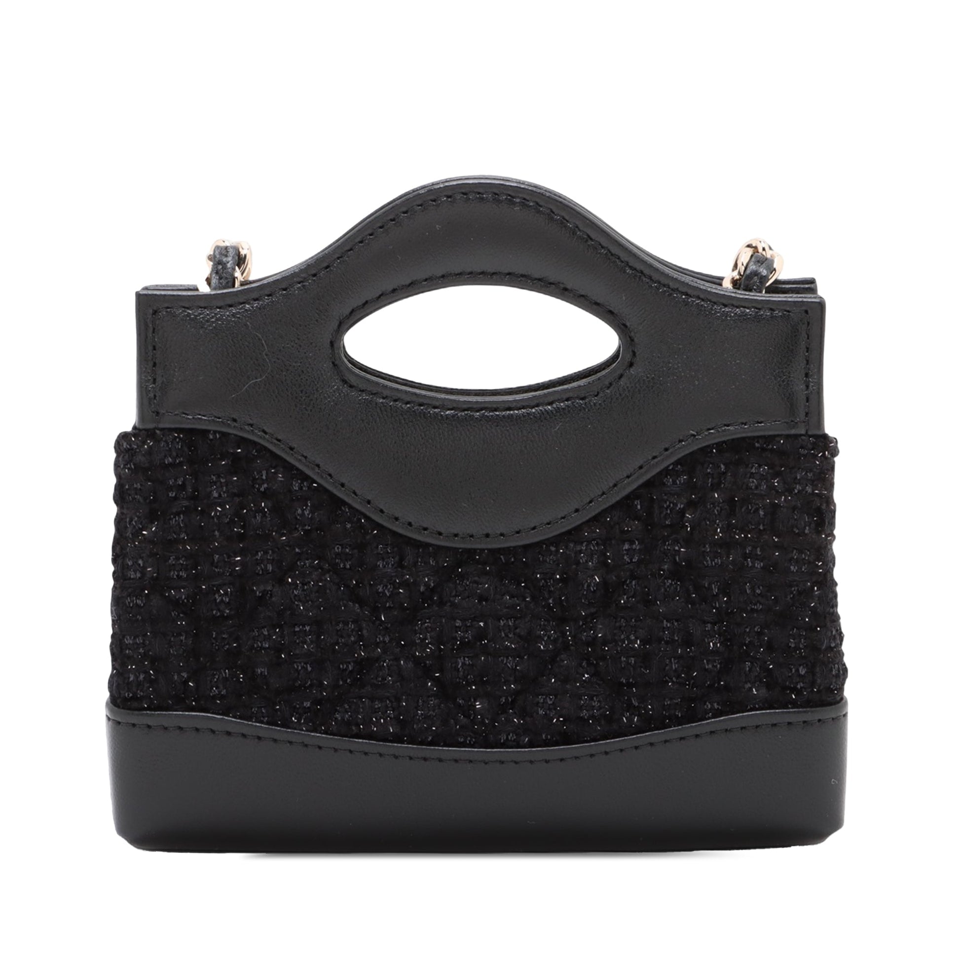 Chanel Nano Quilted Tweed Kelly Shopper Bag