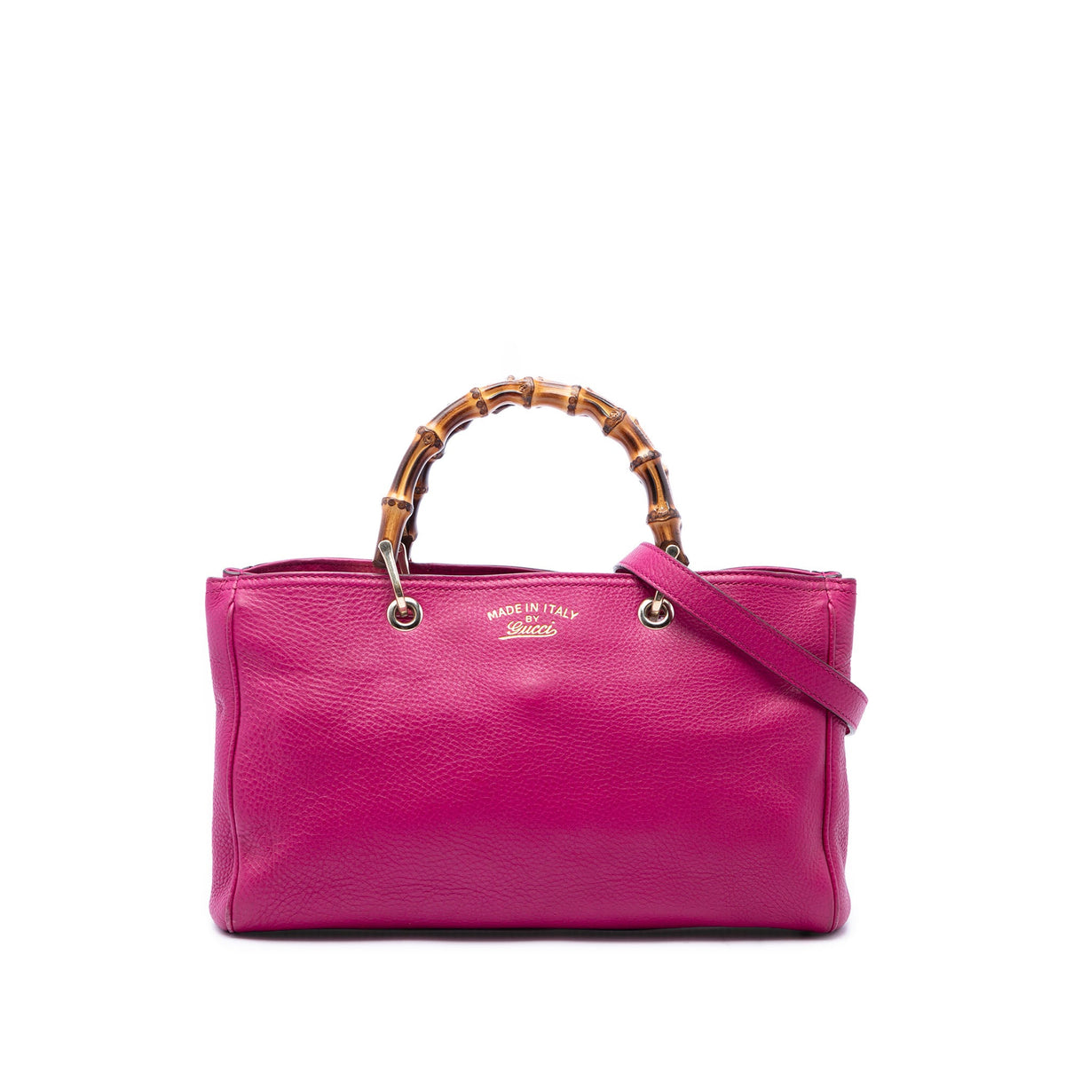 Gucci Medium Calfskin Bamboo Shopper Satchel
