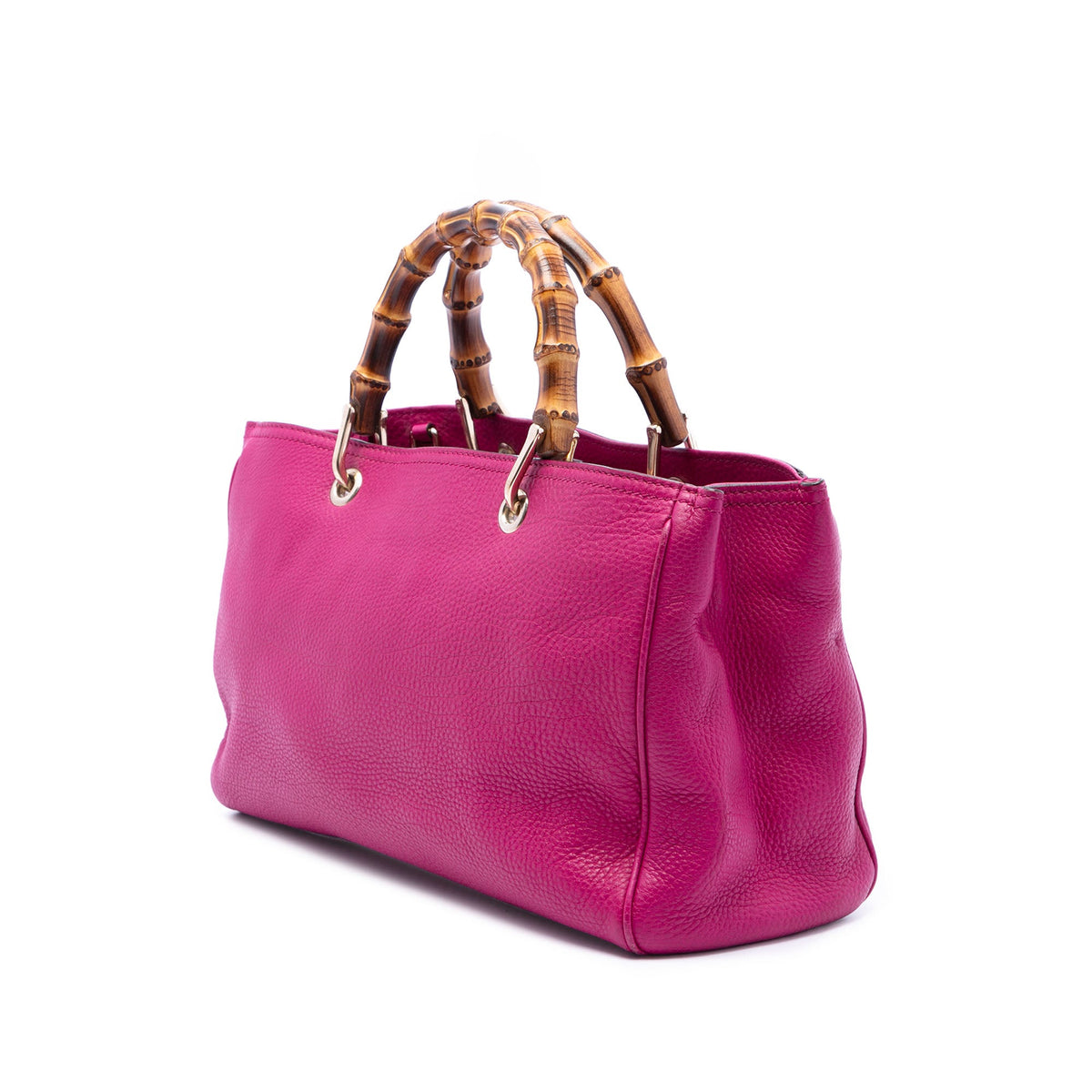 Gucci Medium Calfskin Bamboo Shopper Satchel