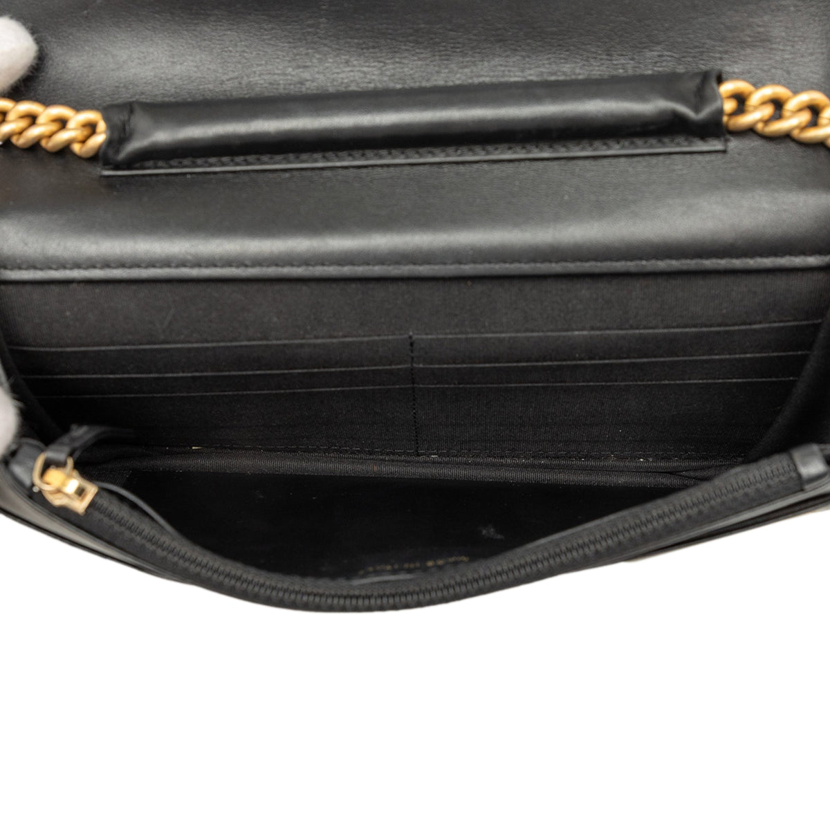 Chanel Quilted Caviar Boy Wallet on Chain