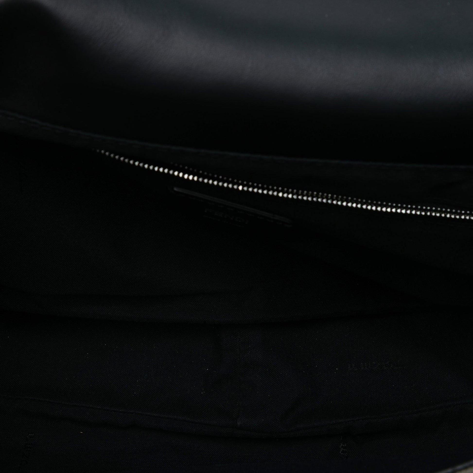 Fendi Large Zucca Canvas and Leather Convertible Belt Baguette