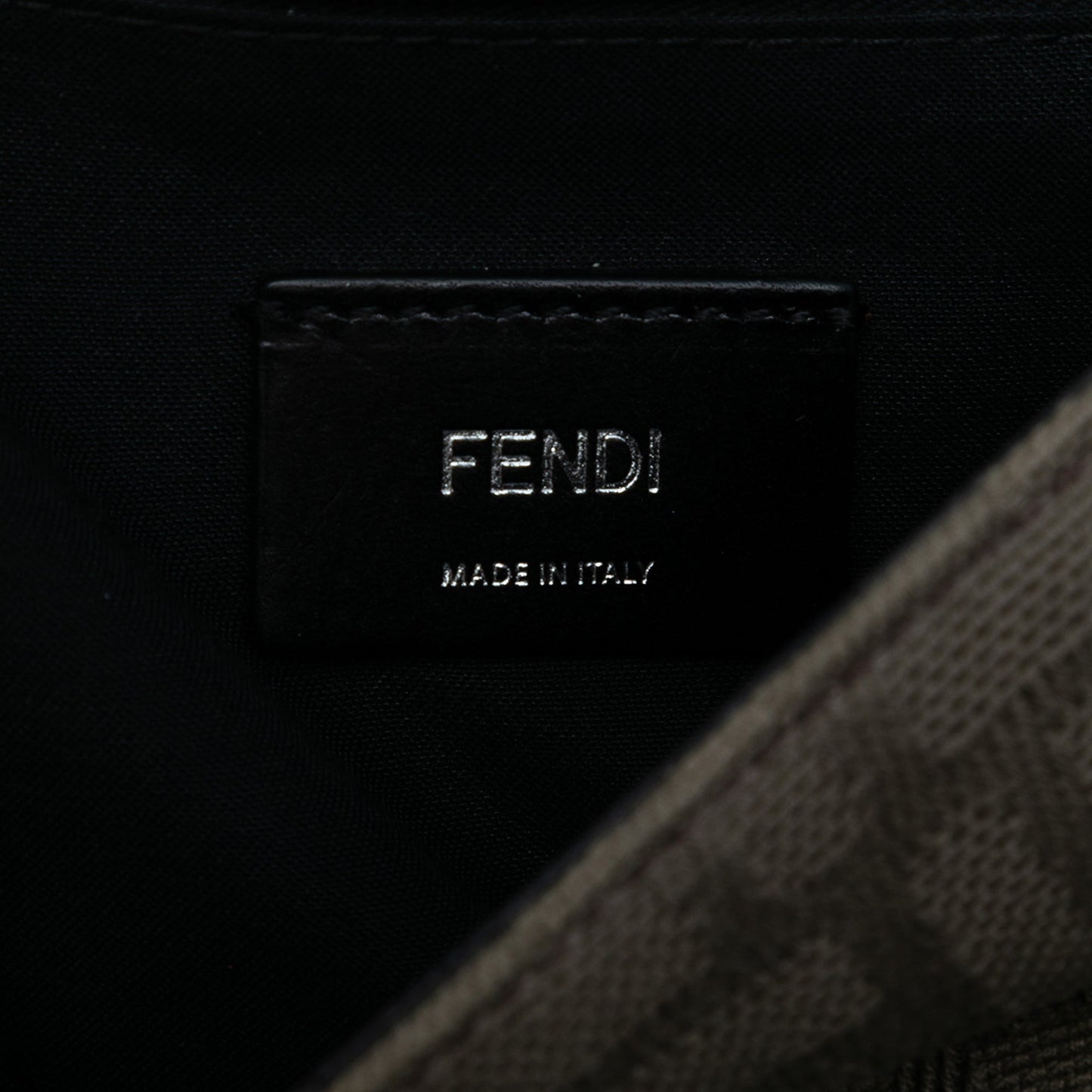 Fendi Large Zucca Canvas and Leather Convertible Belt Baguette