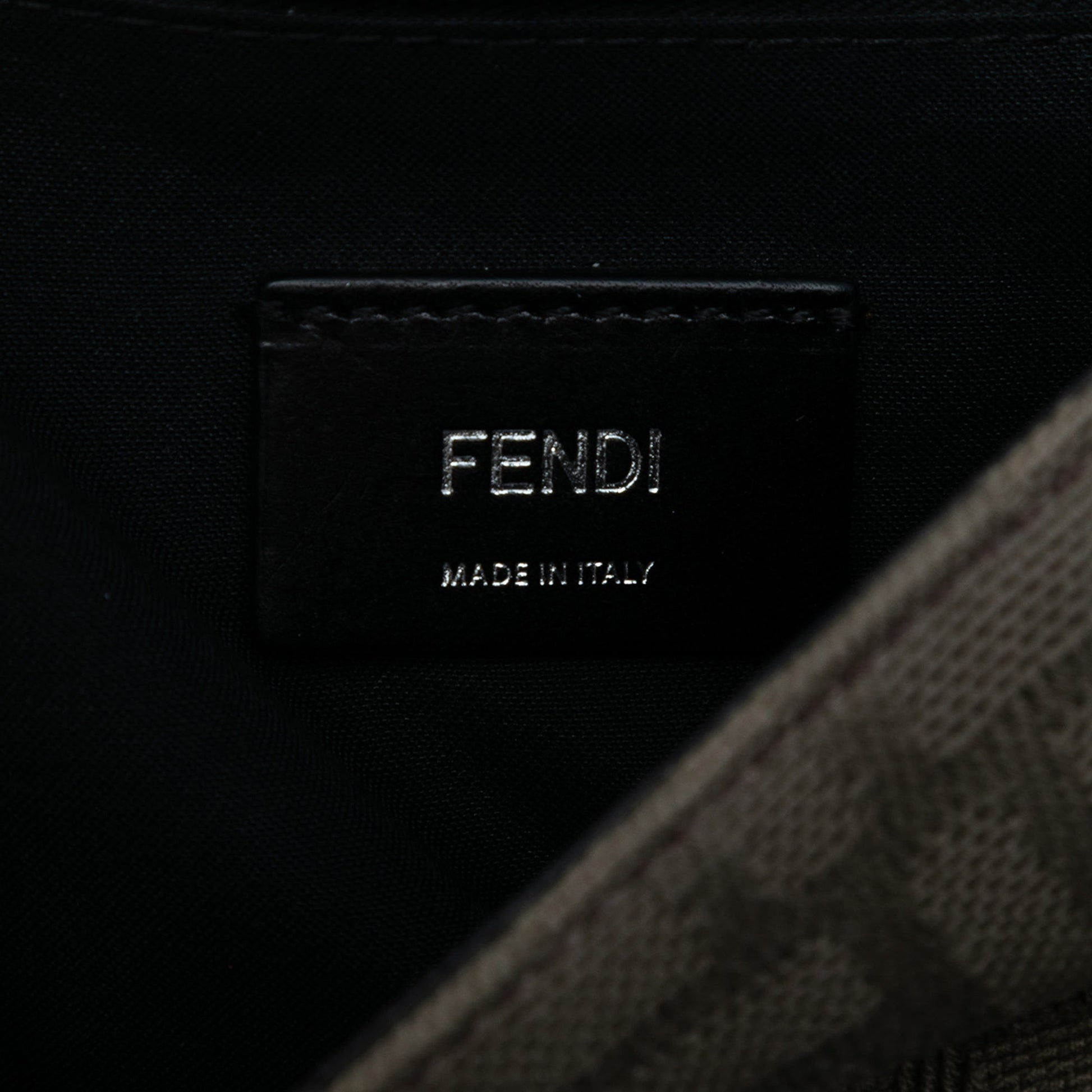 Fendi Large Zucca Canvas and Leather Convertible Belt Baguette