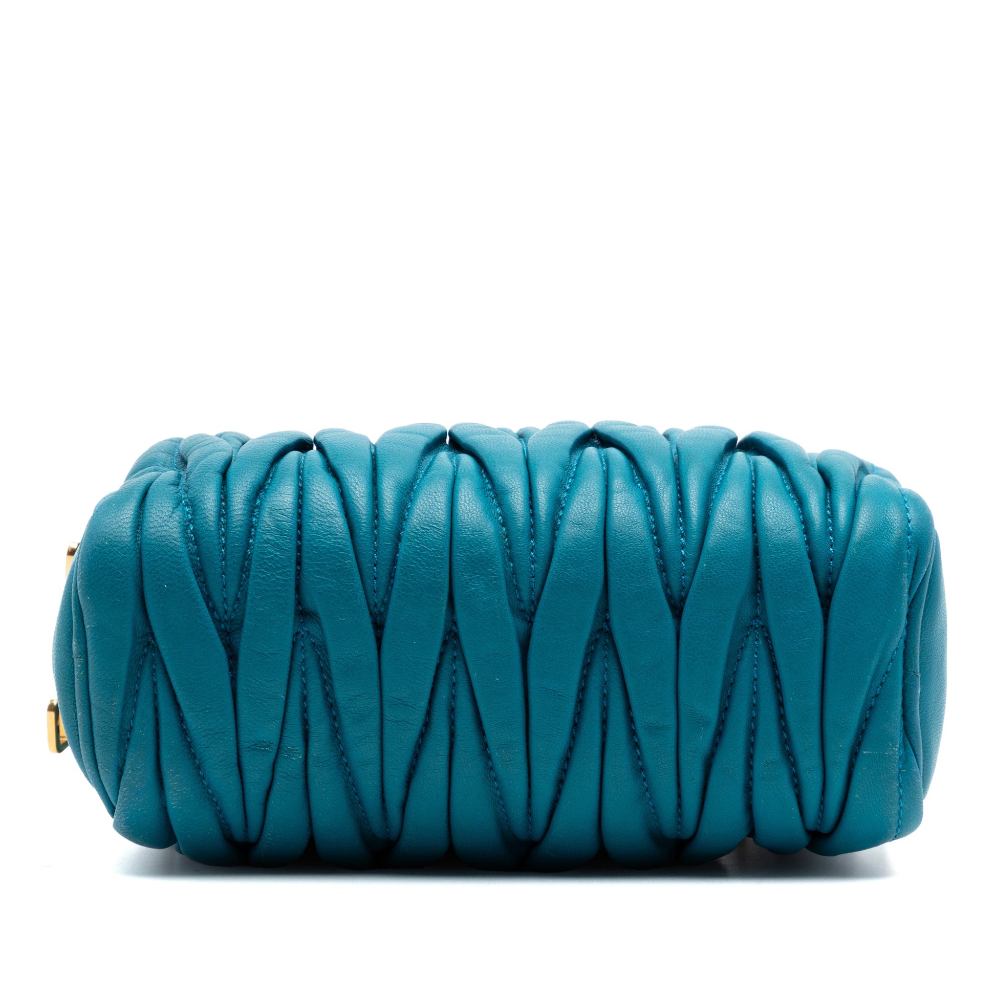 Miu Miu Quilted Leather Double Zip Camera Bag