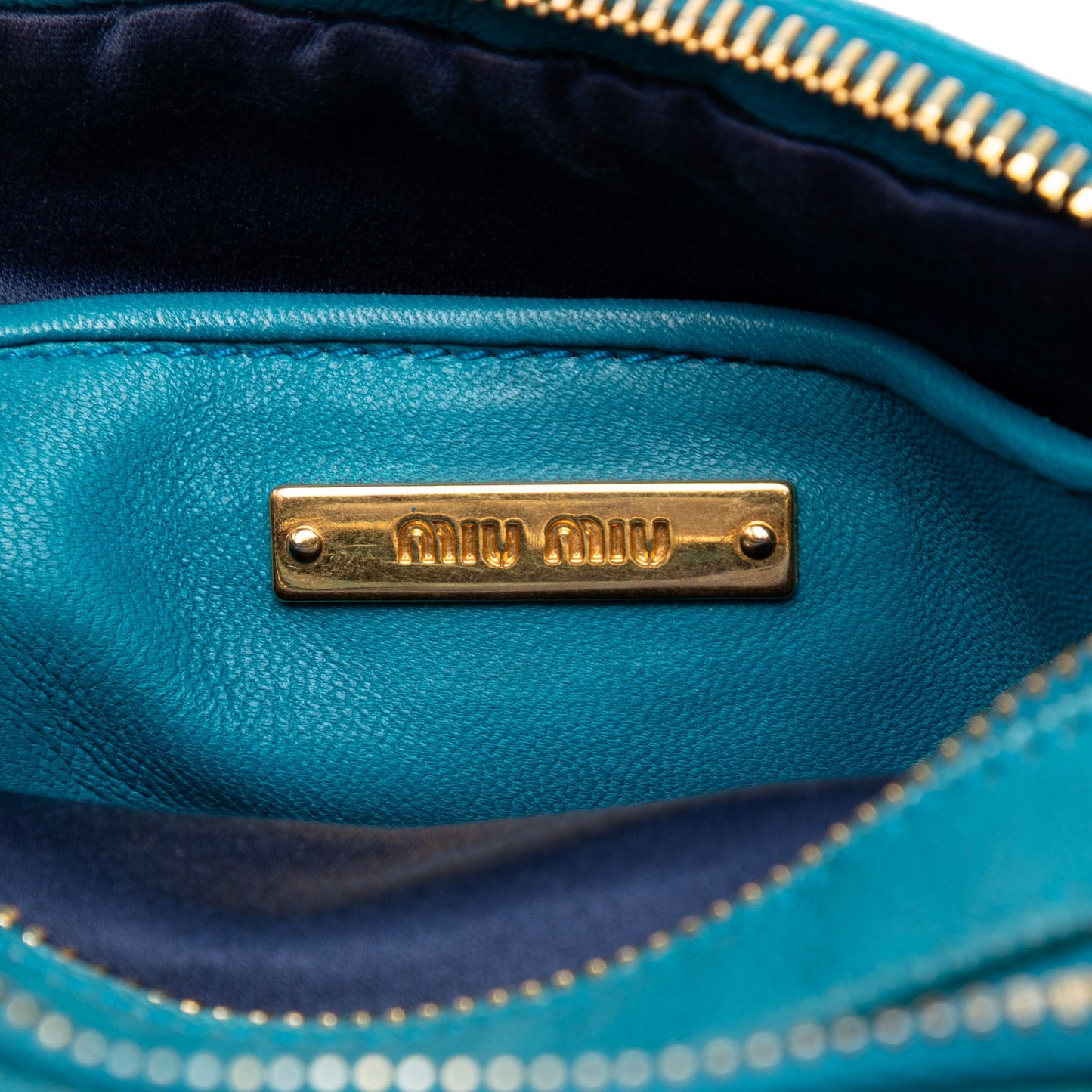 Miu Miu Quilted Leather Double Zip Camera Bag