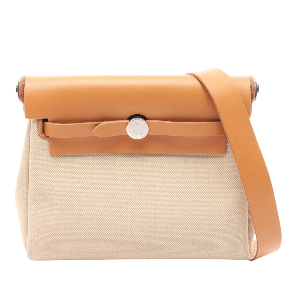Hermès Military Toile and Vache Hunter Herbag Zip 20