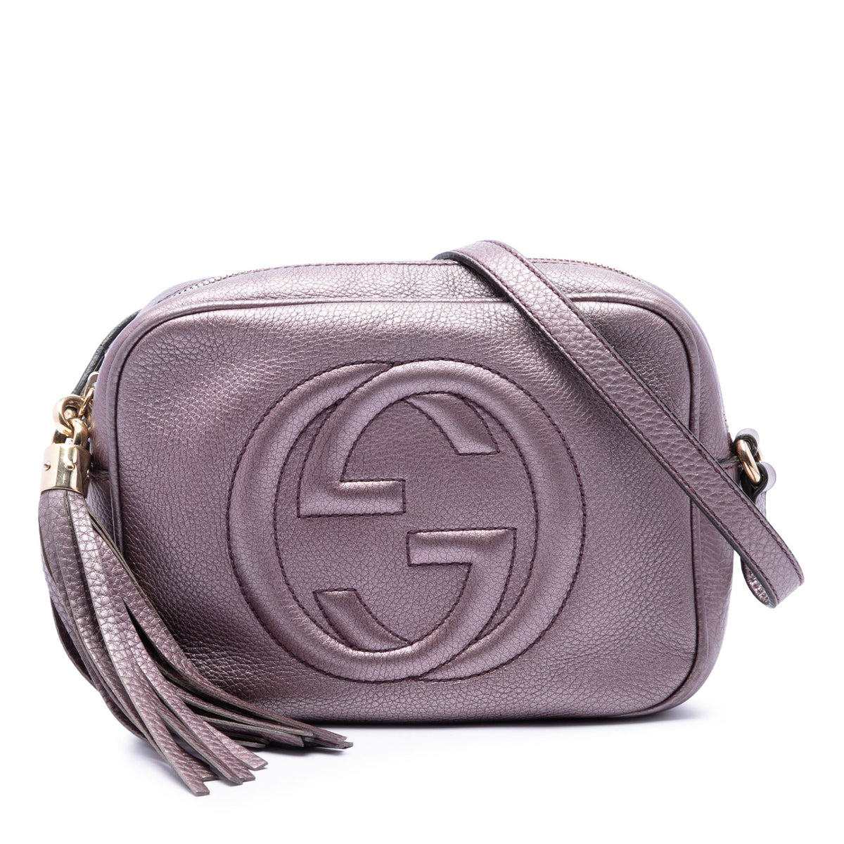 Gucci Metallic Leather Soho Disco Crossbody