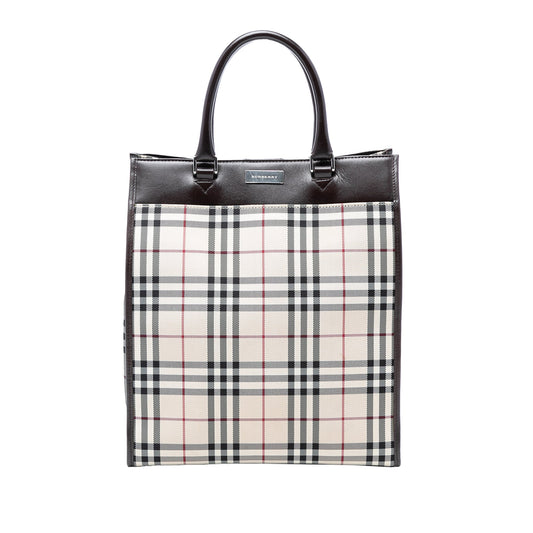 Burberry House Check Canvas Tote