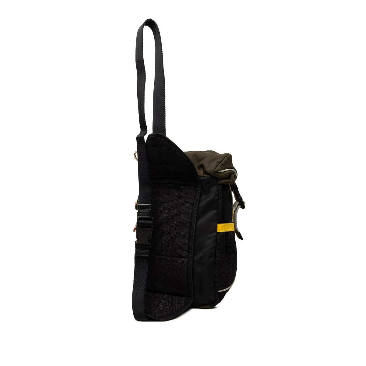 Burberry Tricolor Nylon Leo Sling Bag — Black