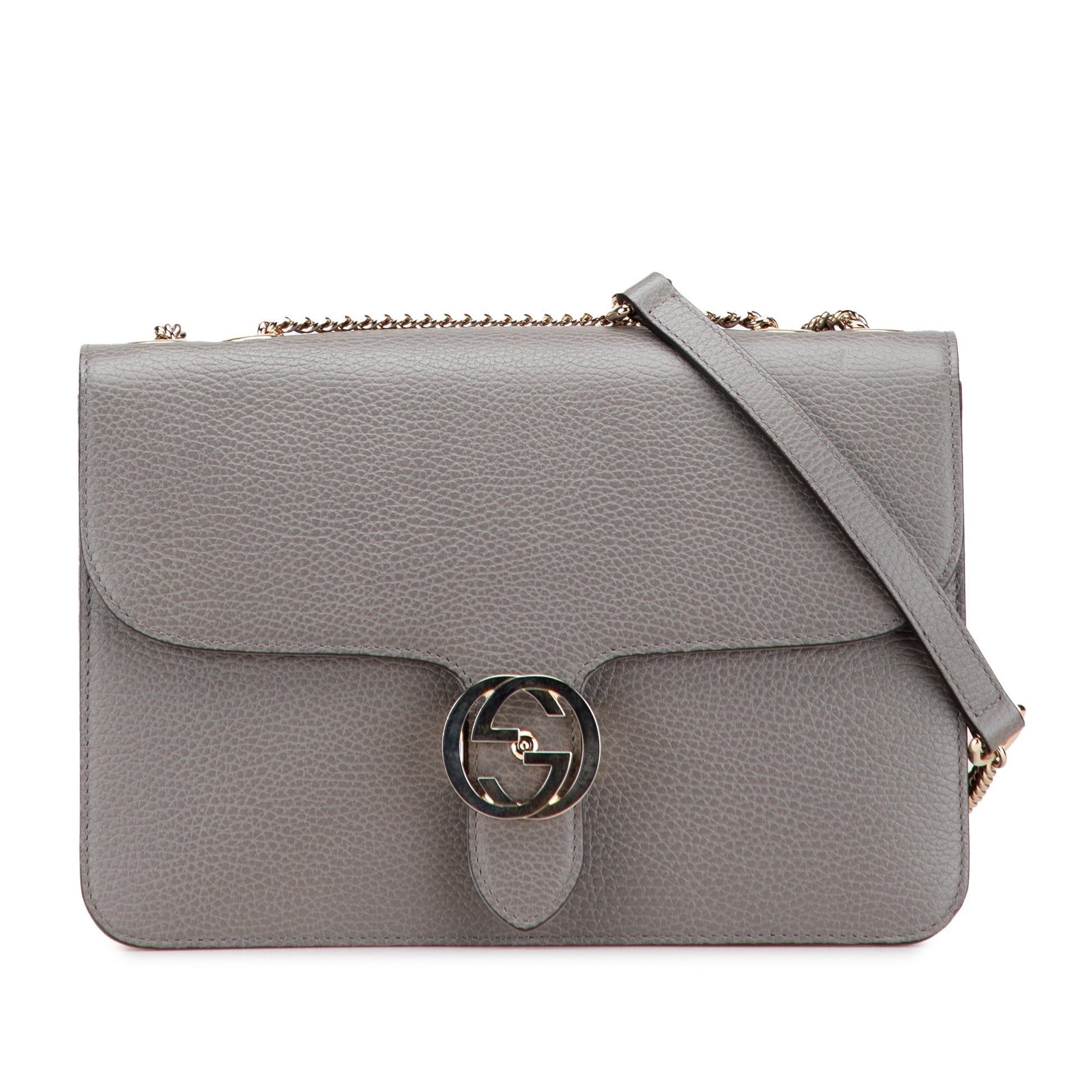 Gucci Medium Dollar Calfskin Interlocking G Crossbody