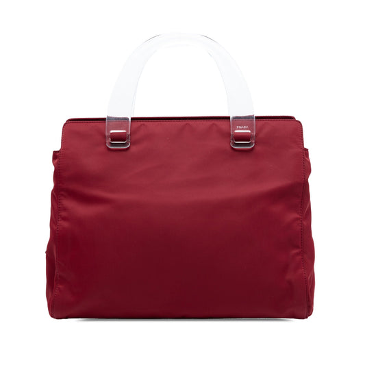 Prada Tessuto Acrylic Handle Bag